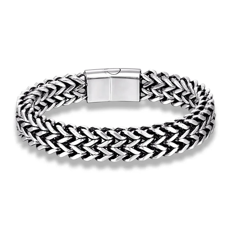 Wide Cuban Link Chain Bracelet