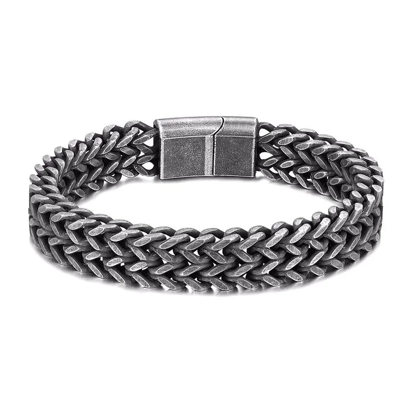 Wide Cuban Link Chain Bracelet