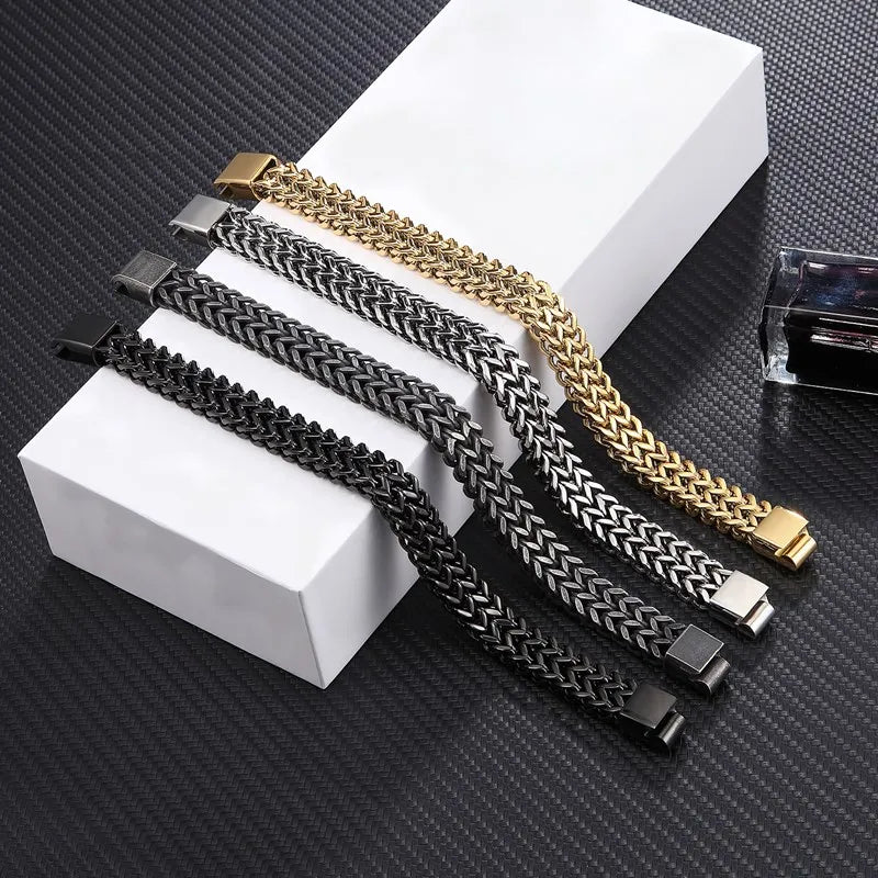 Wide Cuban Link Chain Bracelet