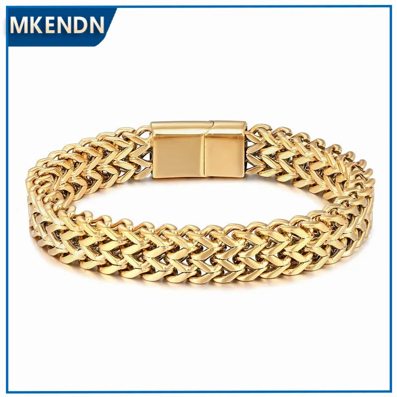 Wide Cuban Link Chain Bracelet