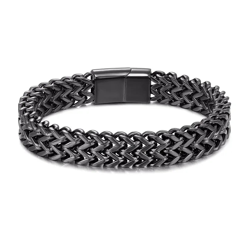 Wide Cuban Link Chain Bracelet