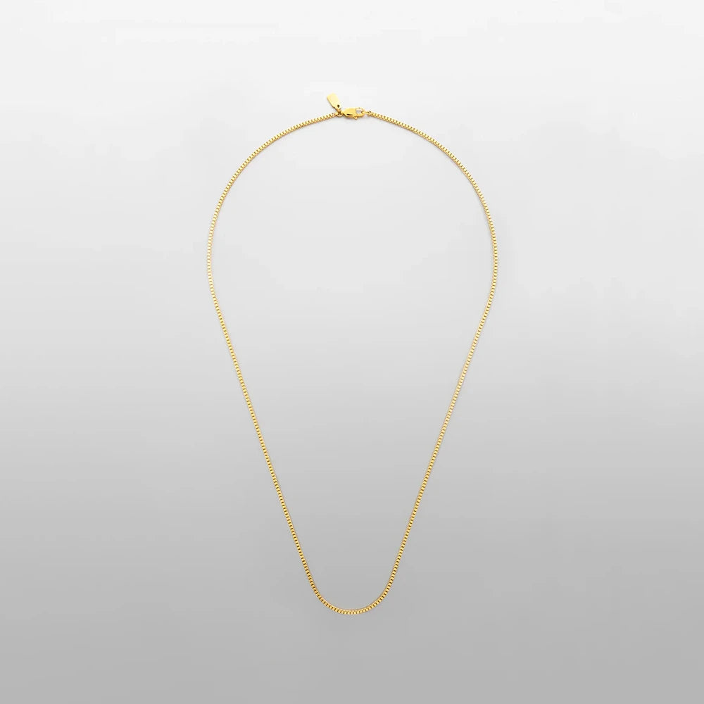 Double Box Chain Pendant Necklace