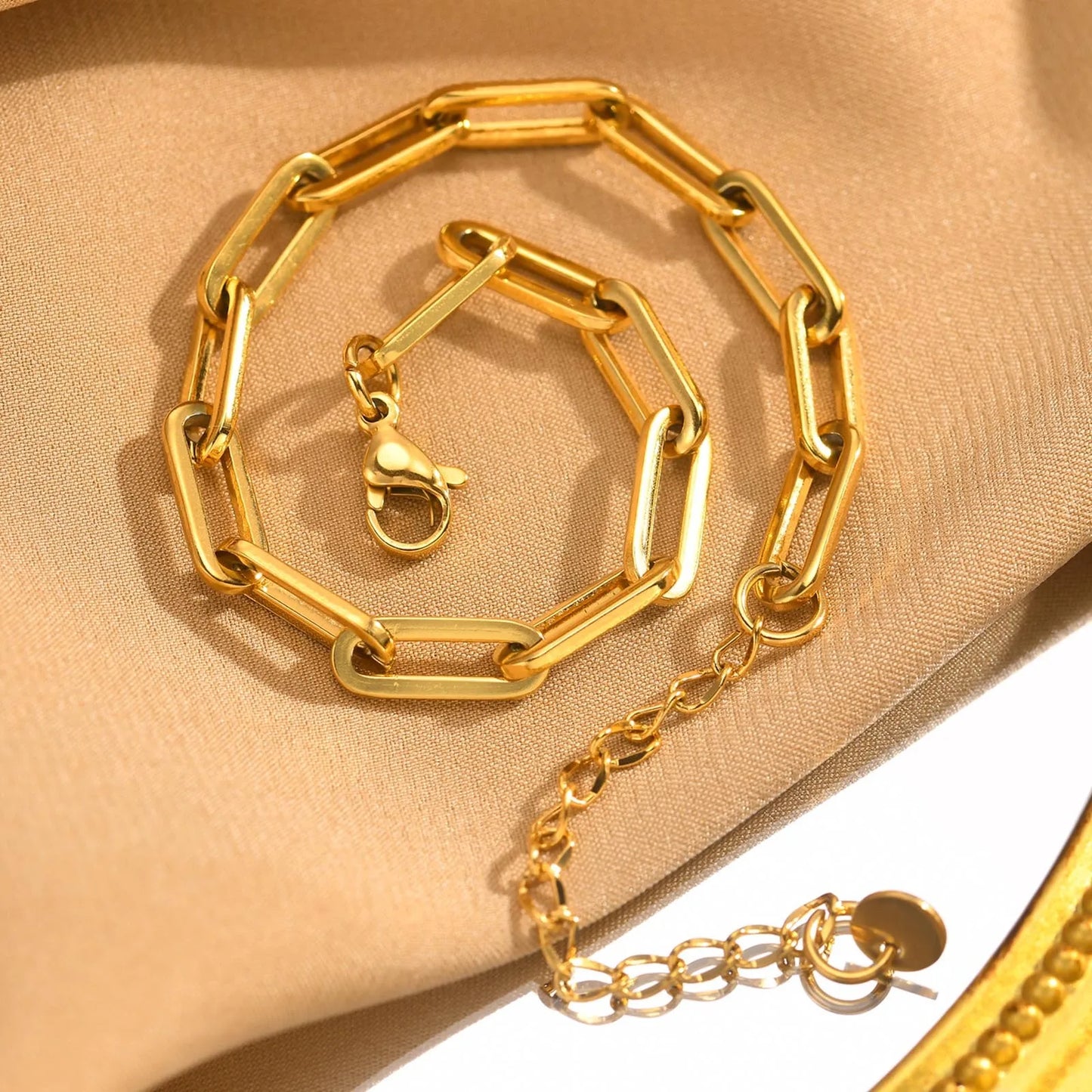 2pcs/set Gold Color Bracelets