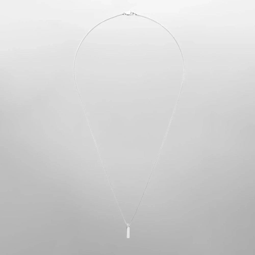 Double Box Chain Pendant Necklace