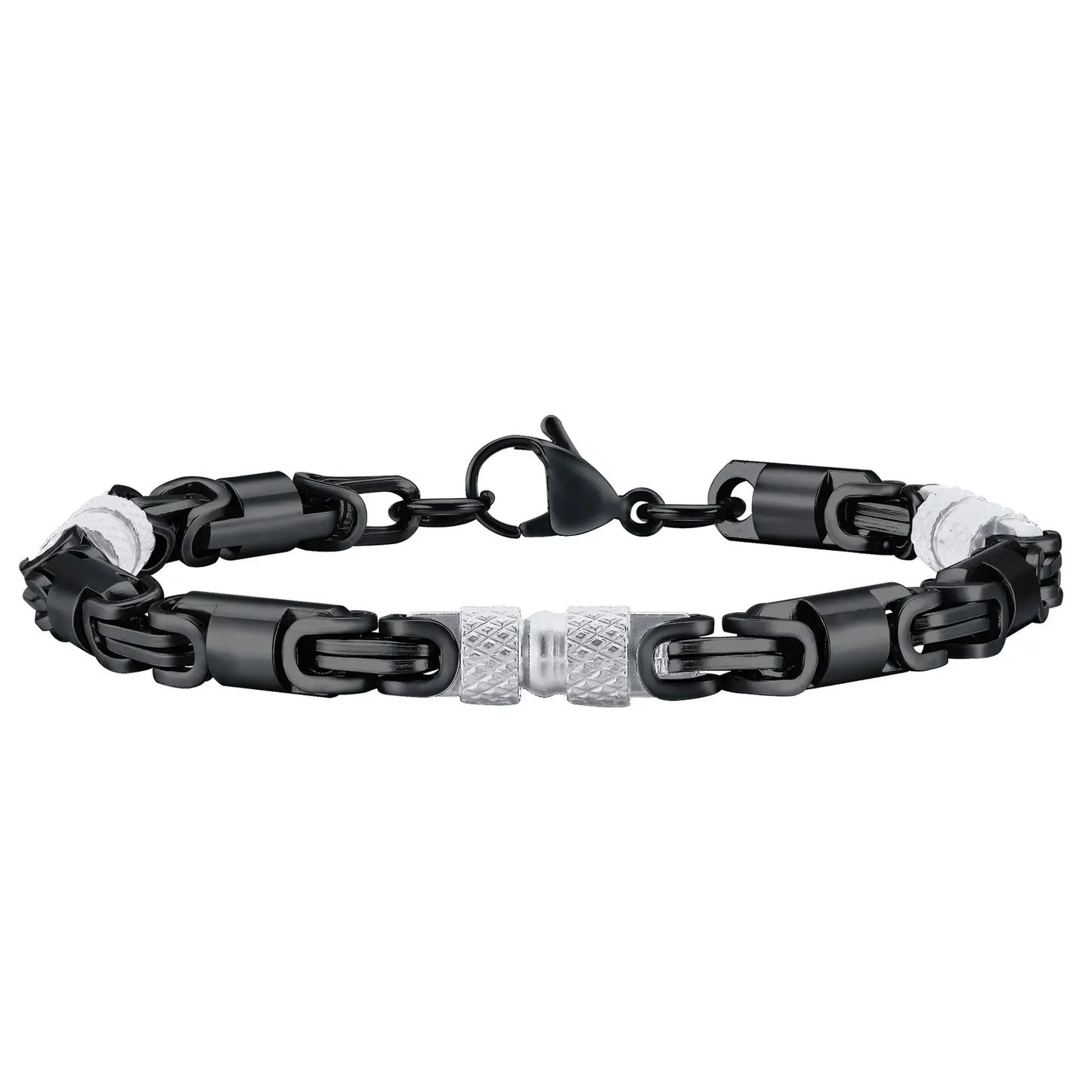 Oxidized Byzantine Chain Bracelet