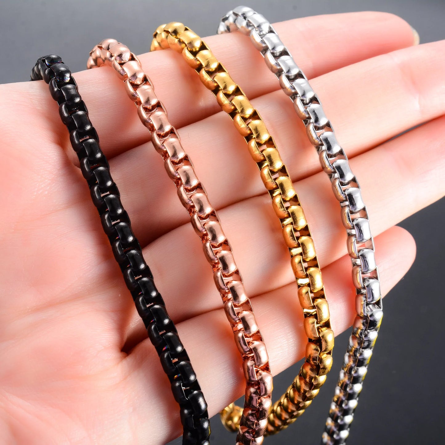 Square Box Chain Bracelet