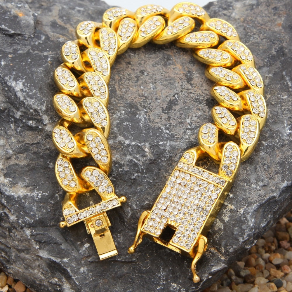 2cm Gold Cuban Chain