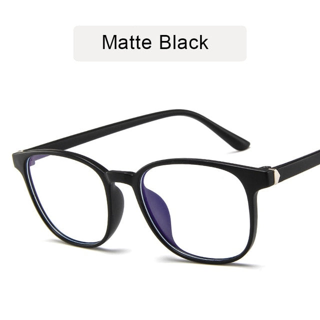 RMM Retro Mens Glasses Frame Fashion Computer Eyeglasses Frame Women Anti-blue Light Transparent Clear Pink Plastic Frame