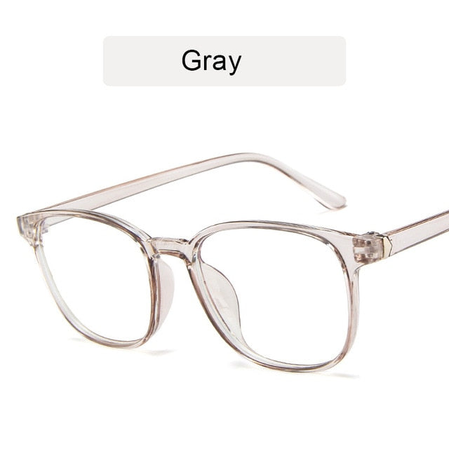 RMM Retro Mens Glasses Frame Fashion Computer Eyeglasses Frame Women Anti-blue Light Transparent Clear Pink Plastic Frame